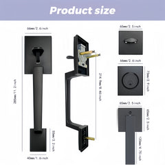 Black Heavy Duty Handle Set