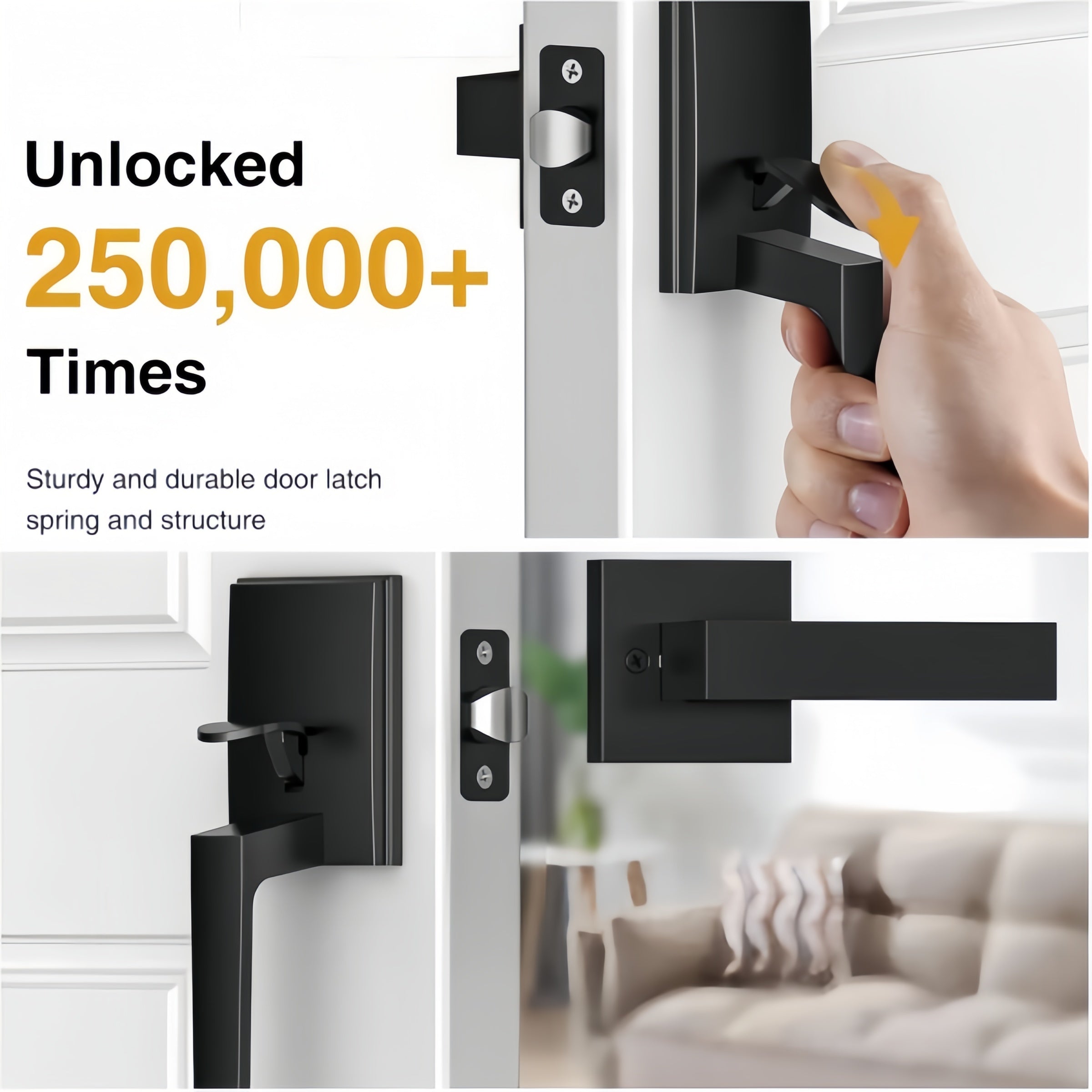Black Heavy Duty Handle Set