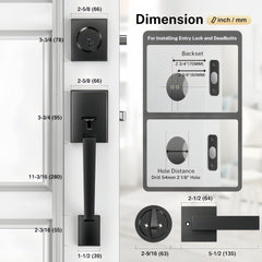 Black Heavy Duty Handle Set