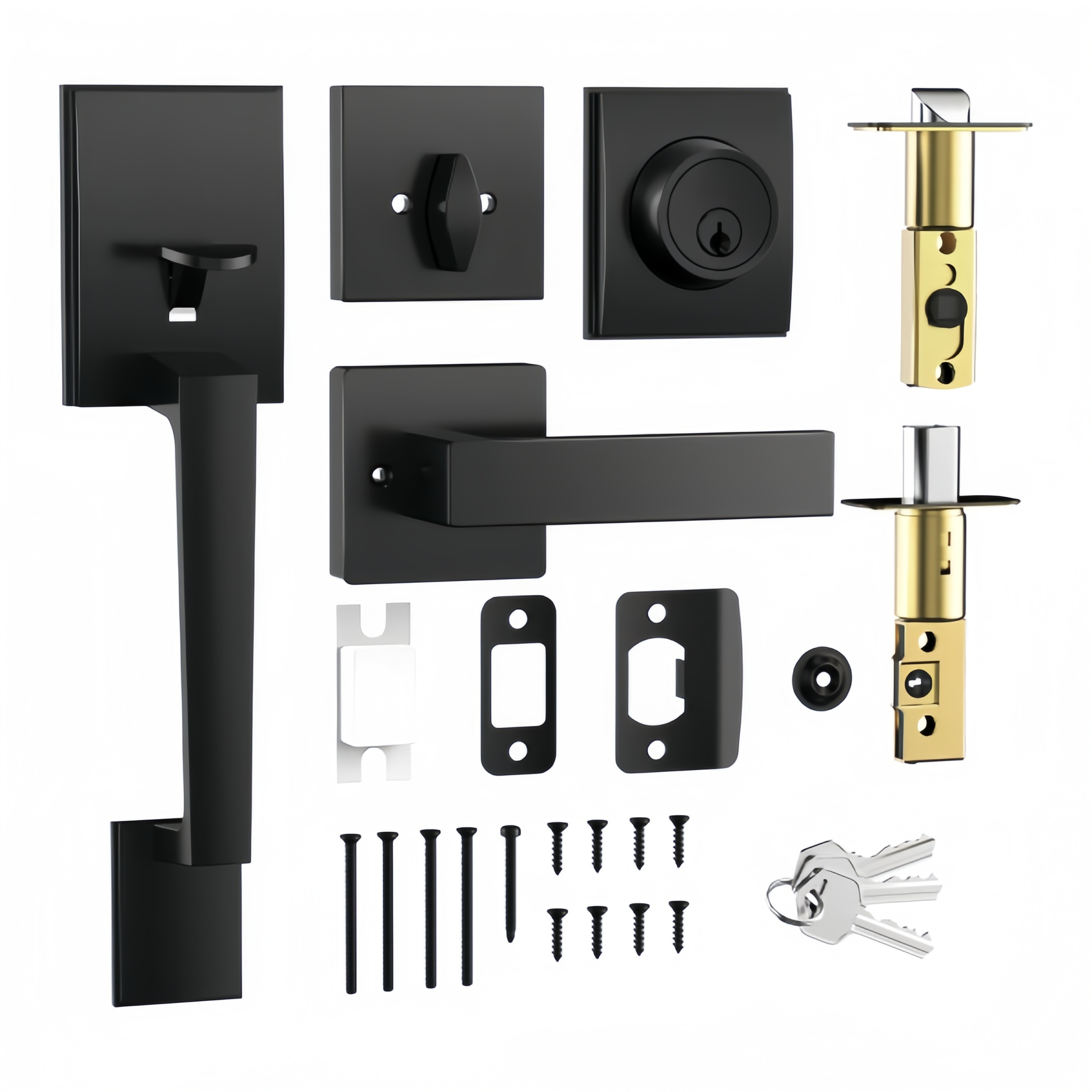 Black Heavy Duty Handle Set