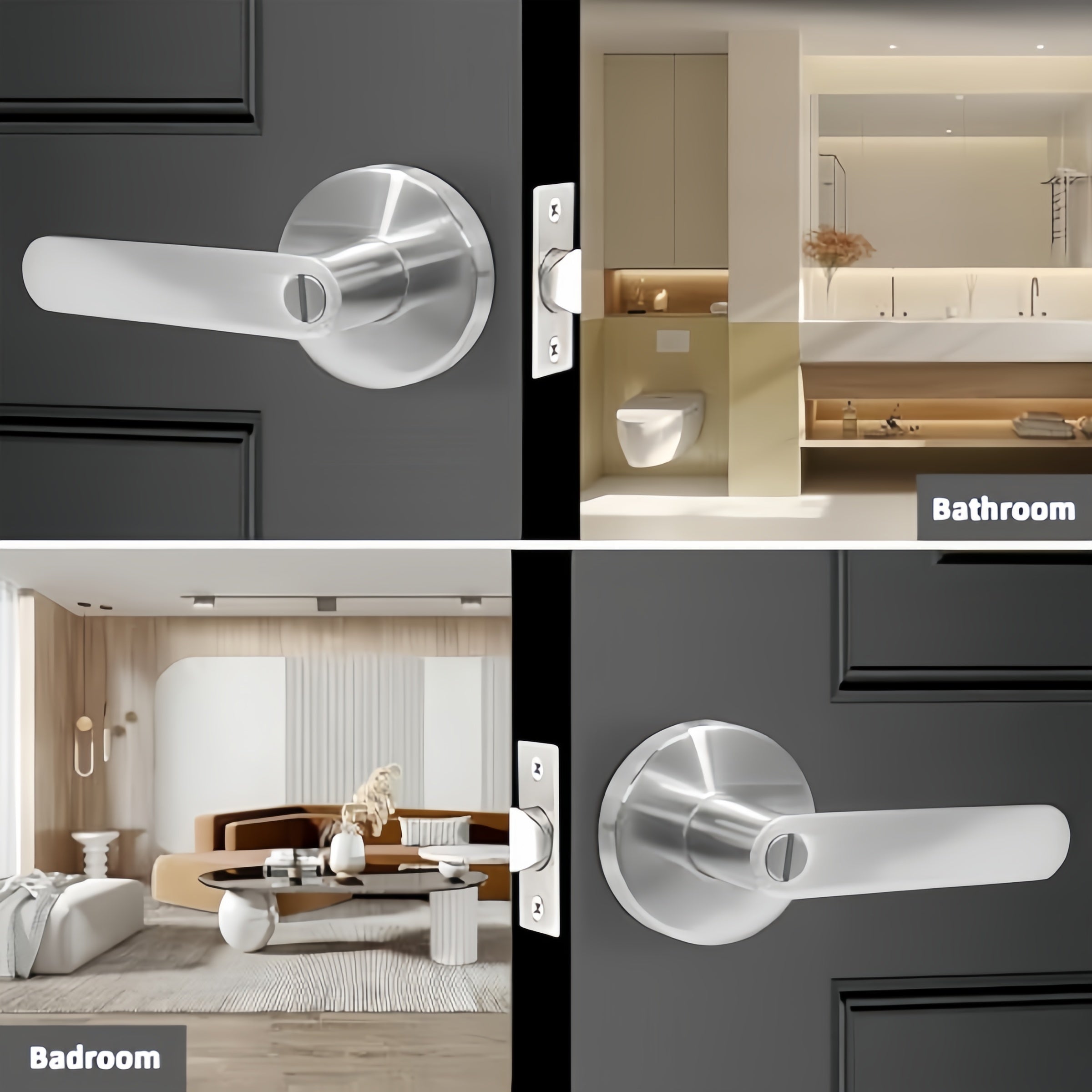 6 Pack Privacy Door Handle