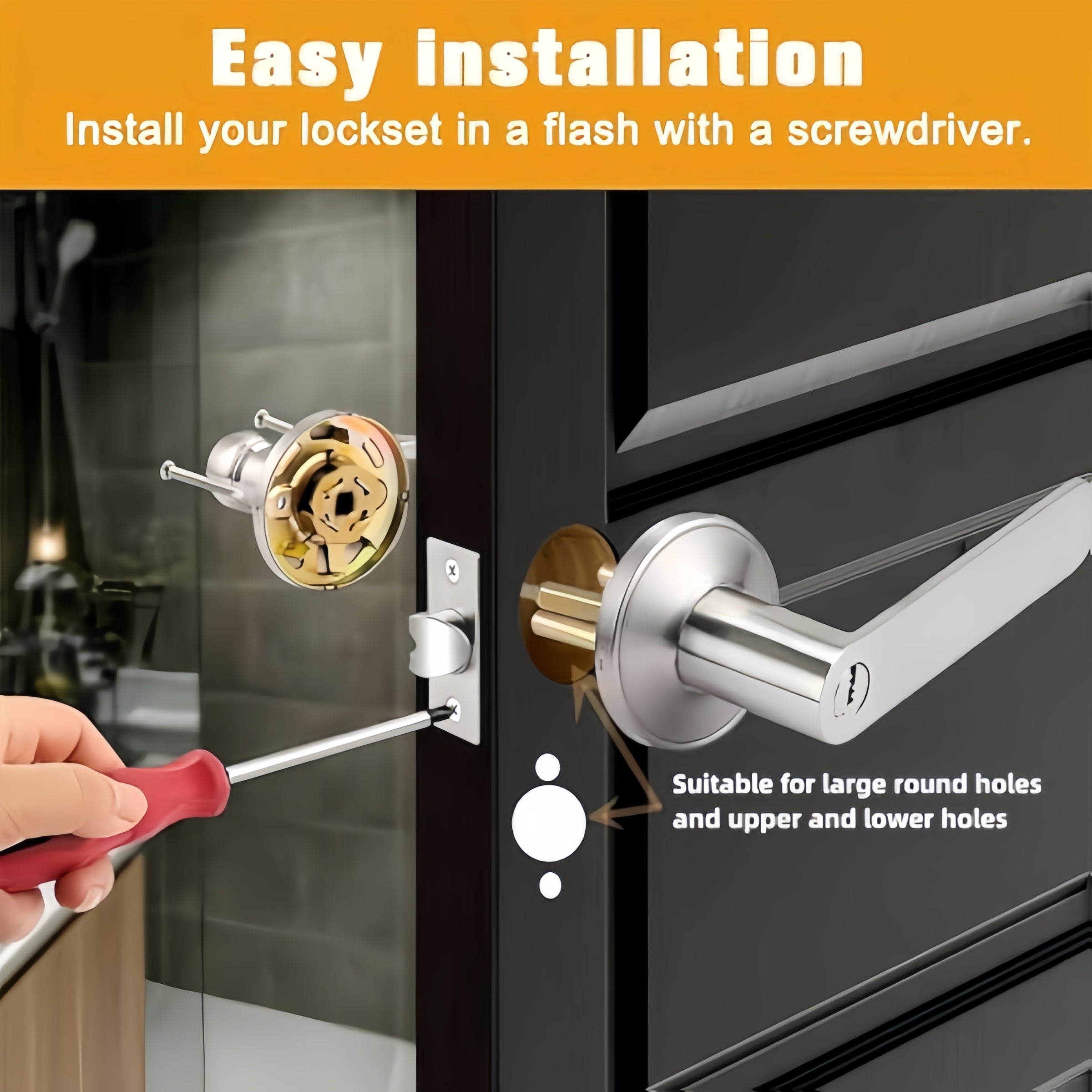 6 Pack Privacy Door Handle